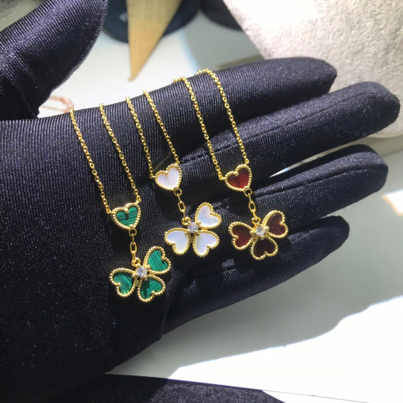 Van Cleef & Arpels   Women's four-heart necklace jewelry