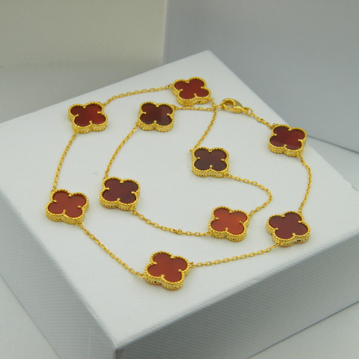 Van Cleef & Arpels Necklace 316L steel plating gold Jewelry 45CM/75CM  Jewelry