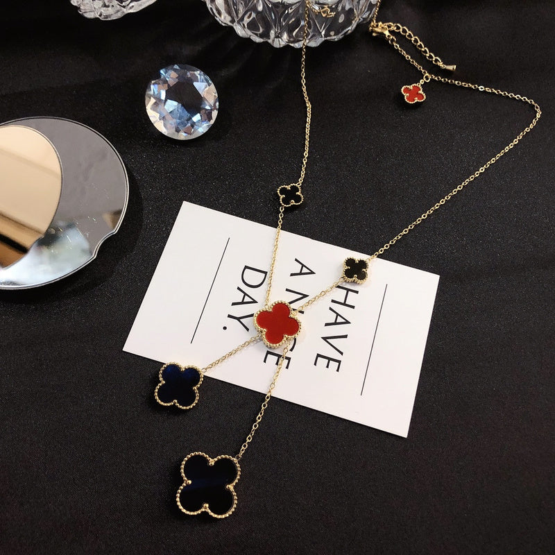 Van Cleef & Arpels  One black and one red necklace for women jewelry