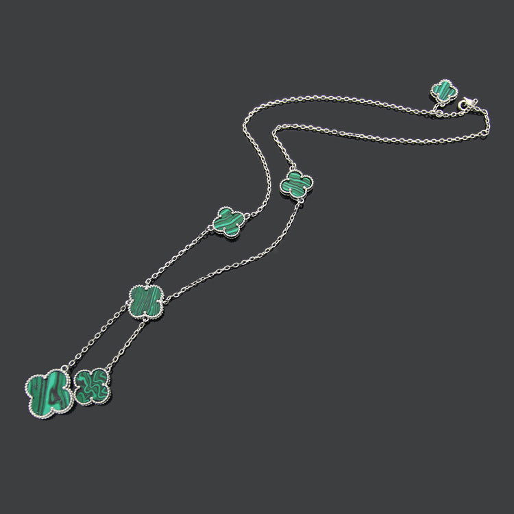 Van Cleef & Arpels  Clover Shell Necklace gold plated necklace for women  Jewelry