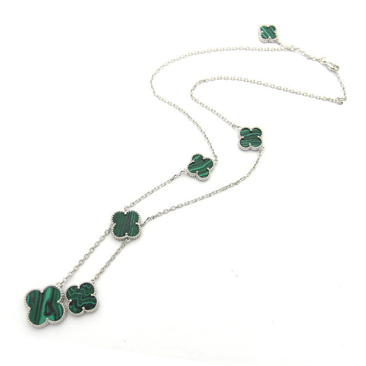 Van Cleef & Arpels  Clover Shell Necklace gold plated necklace for women  Jewelry