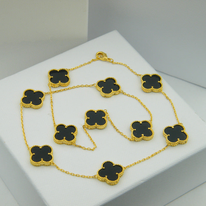 Van Cleef & Arpels Necklace 316L steel plating gold Jewelry 45CM/75CM  Jewelry
