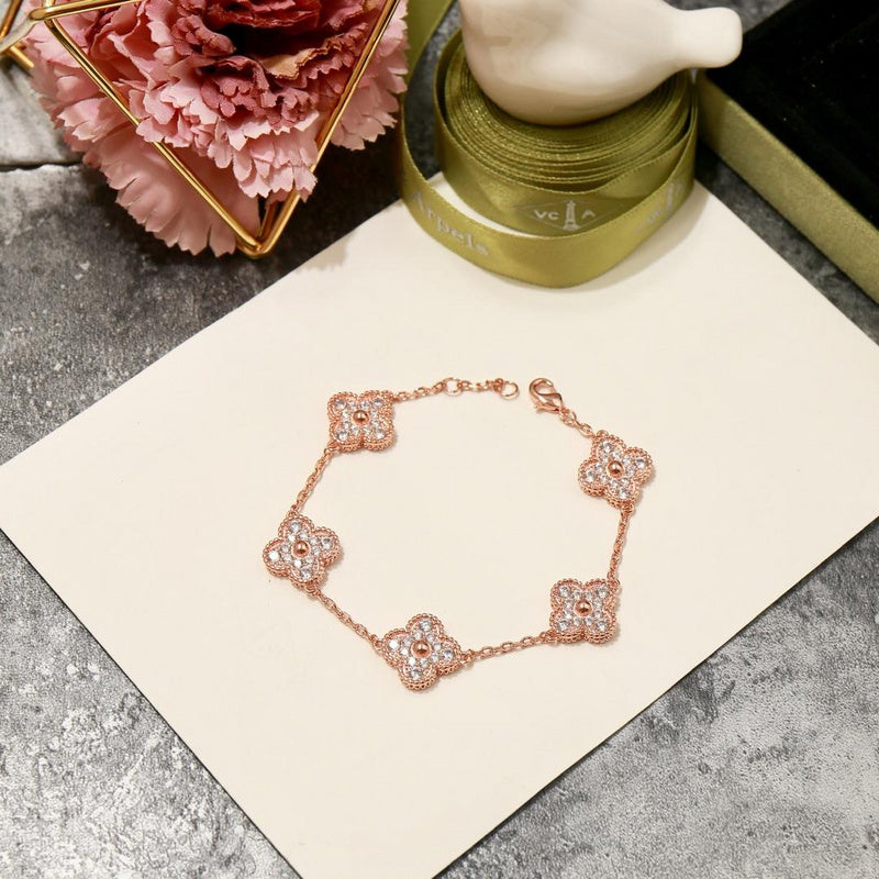 VAB14 Bracelet gold plated Jewelry diamond bracelet about 20cm Jewelry