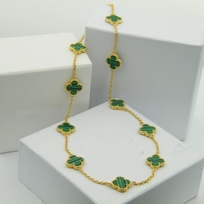 Van Cleef & Arpels Necklace 316L steel plating gold Jewelry 45CM/75CM  Jewelry