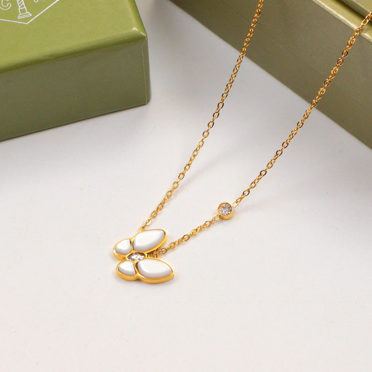Van Cleef & Arpels Necklace 316L steel plating gold Jewelry