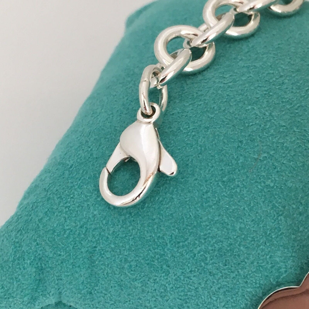 TiffanyNecklace 18" Tiffany & Co Sterling Silver Engravable Blank Heart Tag Necklace