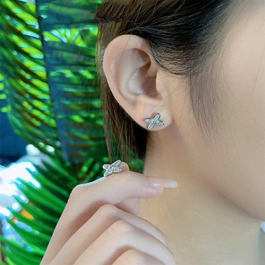 CHAUMET JEUX DE SILVER DIAMOND EARRINGS