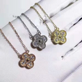 Van Cleef & Arpels  Women's Full Diamond Necklace Jewelry