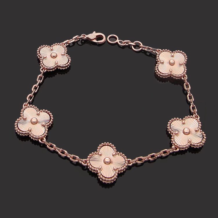 Van Cleef & Arpels Fashion new bracelet for lady jewelry about 20cm high quality gold plated jewelry