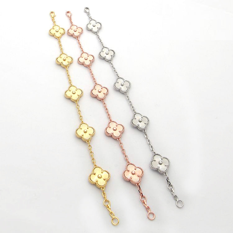 Van Cleef & Arpels Fashion new bracelet for lady jewelry about 20cm high quality gold plated jewelry