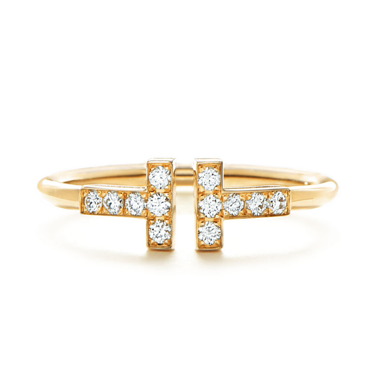 Tiffany Ring T Diamond Wire Ring
