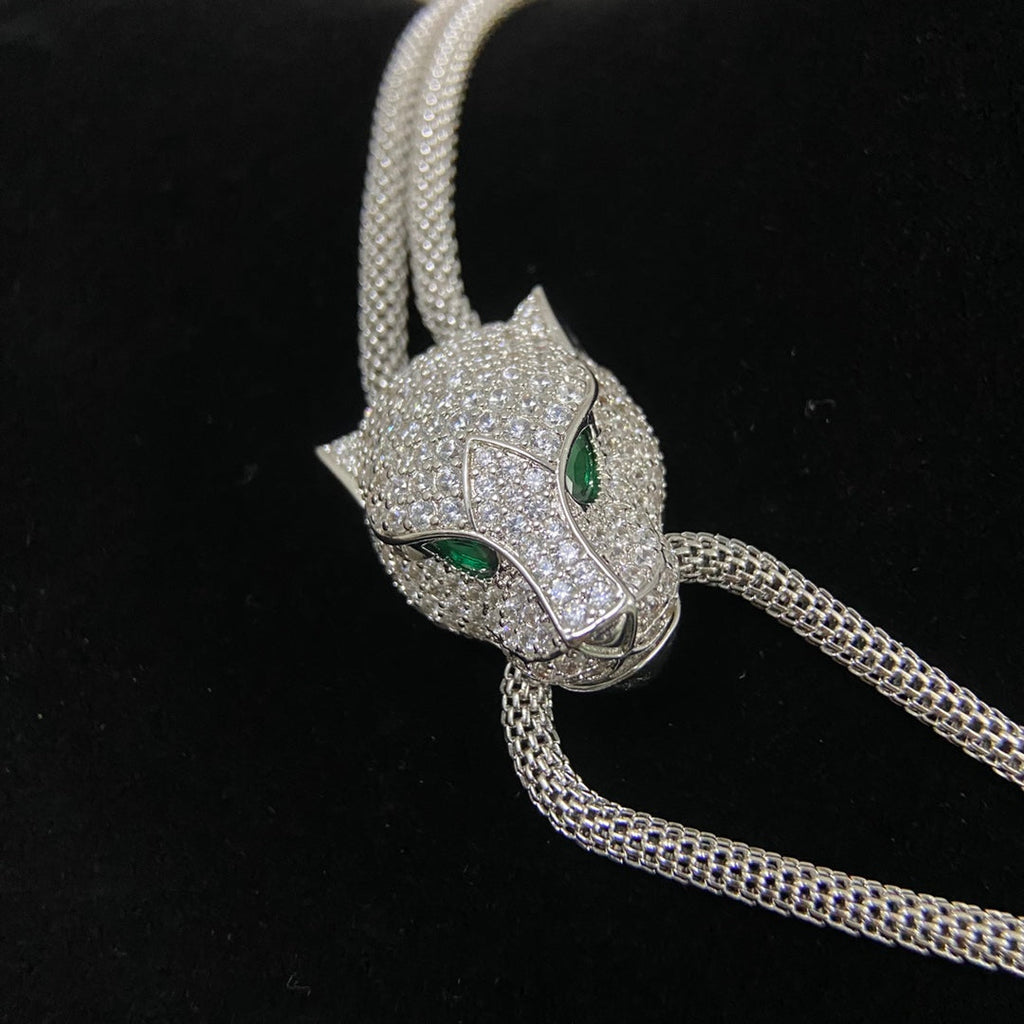Cartier Cartier Panther Head Diamond Necklace
