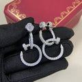 Cartier earrings Juste un Clou Three Dangle Diamond Earrings