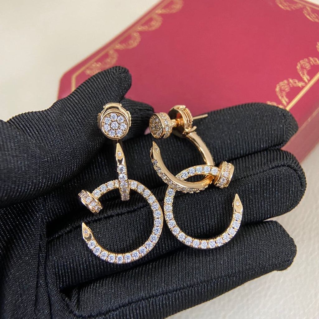 Cartier earrings Juste un Clou Three Dangle Diamond Earrings