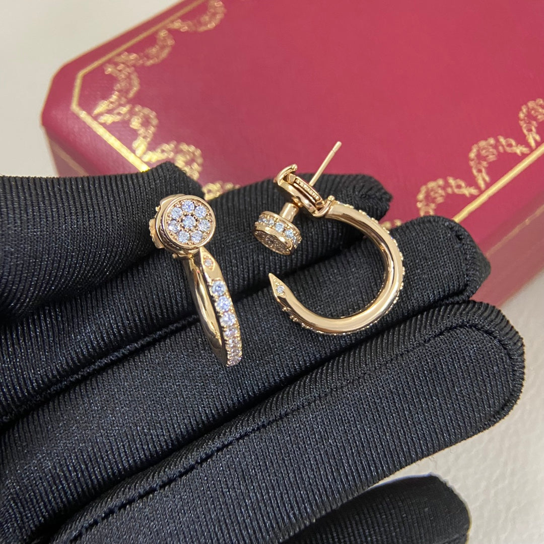 Cartier earrings Juste un Clou Three Dangle Diamond Earrings