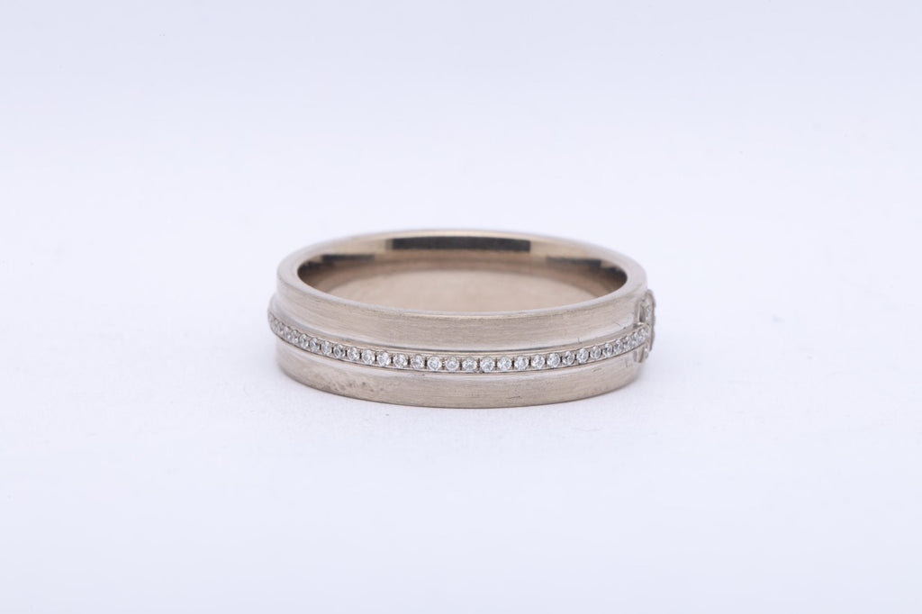 Tiffany & Co.  White Gold  Tiffany T Ring Size 9 (8.10g.)