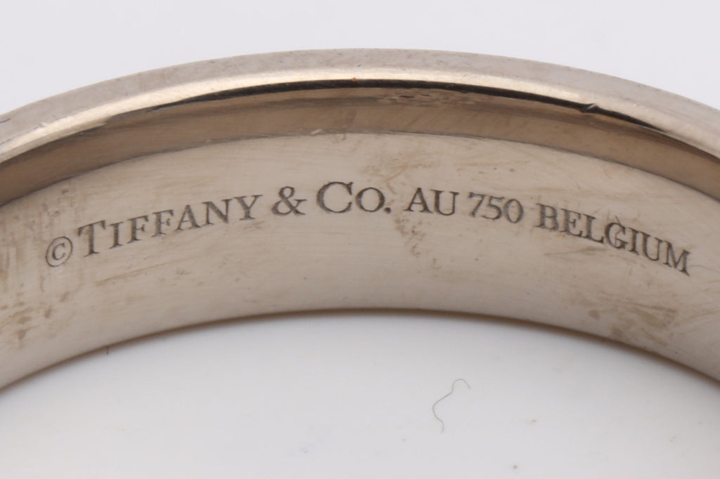 Tiffany & Co.  White Gold  Tiffany T Ring Size 9 (8.10g.)