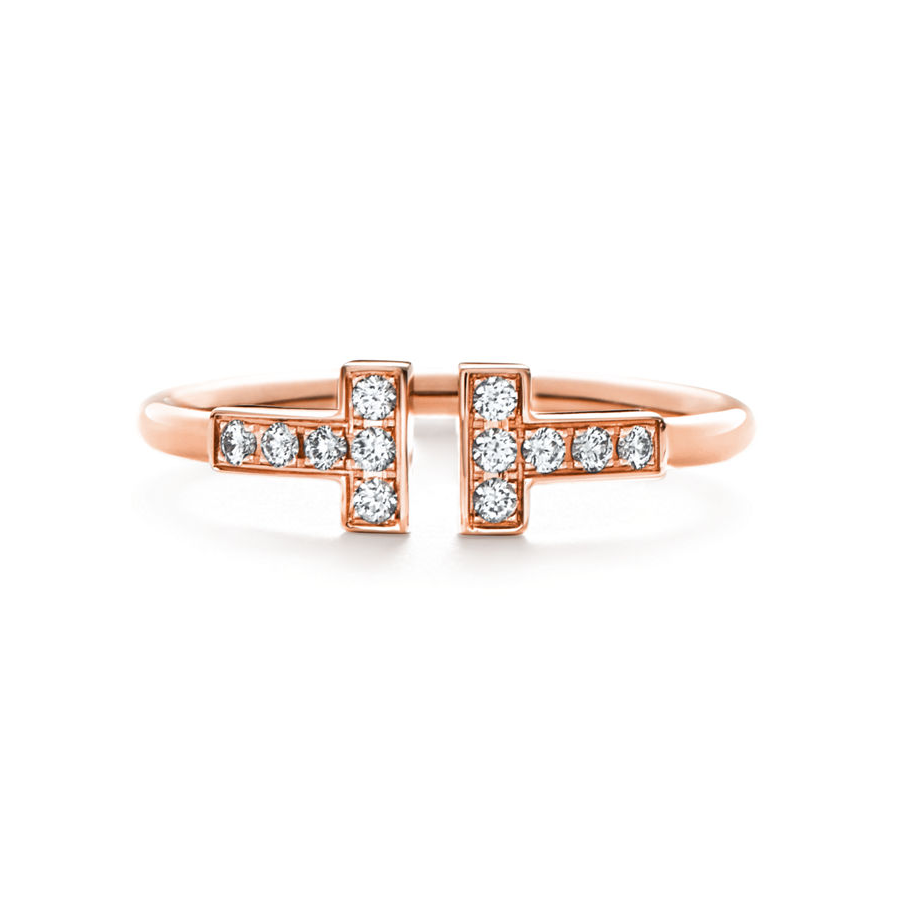 Tiffany Ring T Diamond Wire Ring