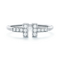 Tiffany Ring T Diamond Wire Ring
