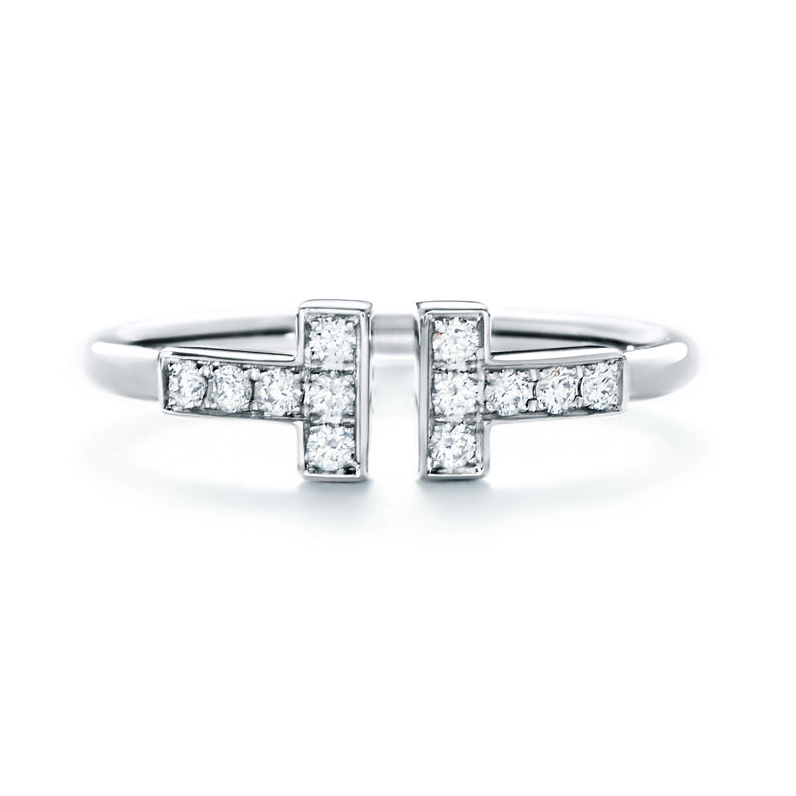 Tiffany Ring T Diamond Wire Ring